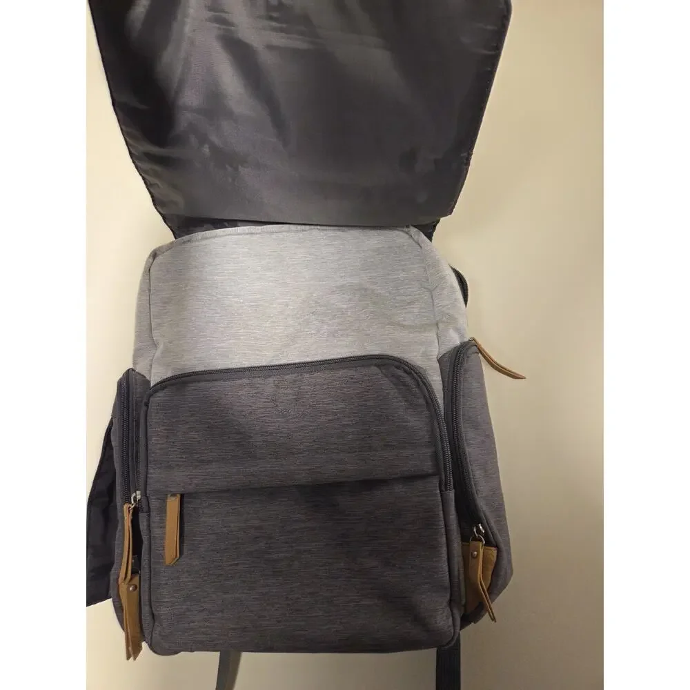 Eddie Bauer Cascade First Adventure Backpack Diaper Bag Gray Travel Sack